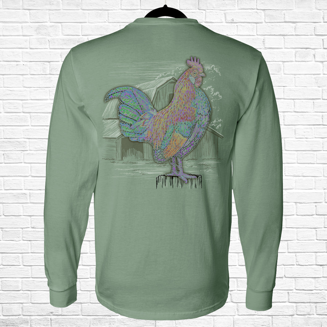 Ribbon Rooster Long Sleeve Tee