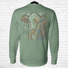 Load image into Gallery viewer, Ribbon Cow Long Sleeve Tee

