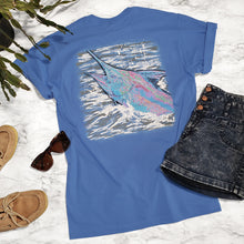 Load image into Gallery viewer, Ribbon Blue Marlin Tee
