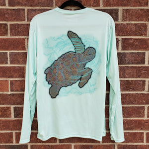 Ribbon Sea Turtle Performance Shirt